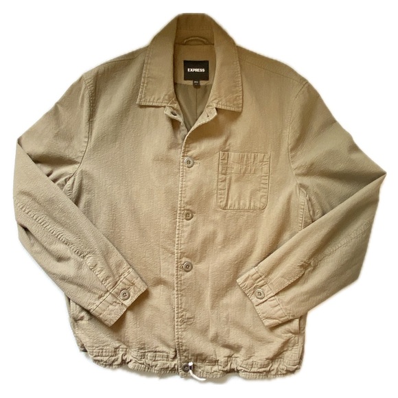 Express Men’s Tan Corduroy Jacket - Picture 2 of 5